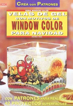 portada Velas de gel con motivos de window color para navidad (in Spanish)
