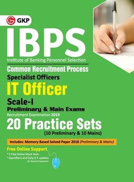 portada Ibps 2019: Specialist Officers IT Officer Scale I (Preliminary & Main) - 20 Practice Sets (in English)