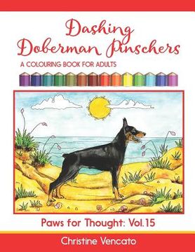 portada Dashing Doberman Pinschers: A Colouring Book for Adults (in English)