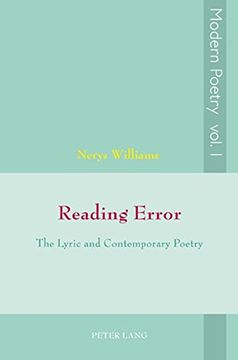 portada Reading Error: The Lyric and Contemporary Poetry (Modern Poetry)