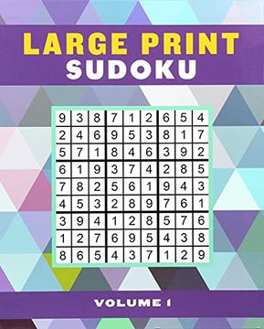 portada Large Print Sudoku Volume 1 (Large Print Puzzle Books) (en Inglés)