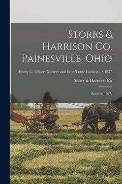 portada Storrs & Harrison Co. Painesville, Ohio: Autumn 1937.; 1937 (en Inglés)
