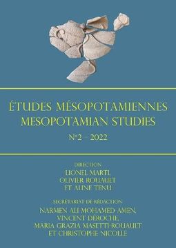 portada Etudes Mesopotamiennes - Mesopotamian Studies N2 - 2022 (en Francés)