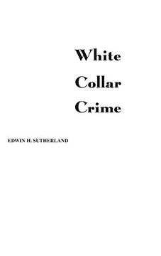 portada White Collar Crime (en Inglés)