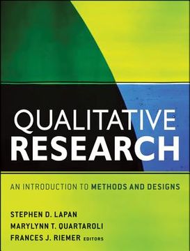 portada Qualitative Research: An Introduction to Methods and Designs (en Inglés)