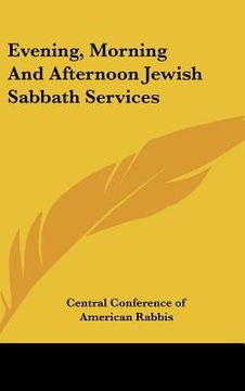 portada evening, morning and afternoon jewish sabbath services (in English)