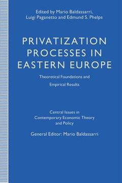 portada Privatization Processes in Eastern Europe: Theoretical Foundations and Empirical Results (en Inglés)