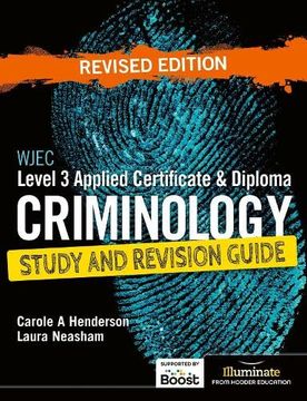 portada Wjec Level 3 Applied Certificate & Diploma Criminology: Study and Revision Guide