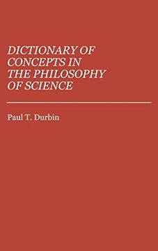 portada Dictionary of Concepts in the Philosophy of Science (en Inglés)