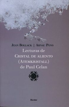portada Lecturas de Cristal de Aliento de Paul Celan (in Spanish)