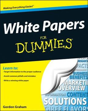 portada white papers for dummies (en Inglés)