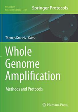 portada Whole Genome Amplification: Methods and Protocols (in English)