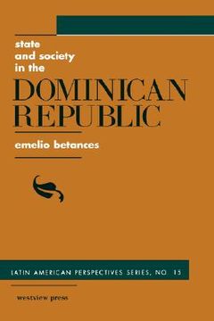 portada state and society in the dominican republic (en Inglés)