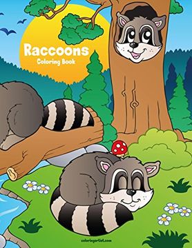 portada Raccoons Coloring Book 1 (en Inglés)
