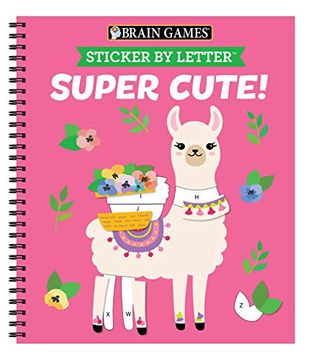 portada Brain Games - Sticker by Letter: Super Cute! (en Inglés)