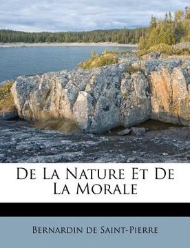 portada De La Nature Et De La Morale (in French)