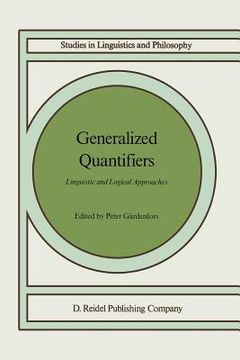 portada generalized quantifiers: linguistic and logical approaches (en Inglés)