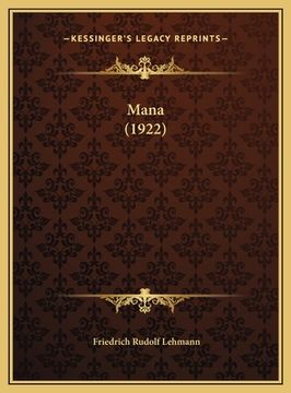 portada Mana (1922) (en Alemán)