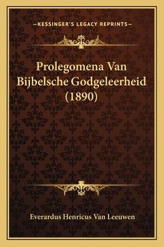 portada Prolegomena Van Bijbelsche Godgeleerheid (1890)