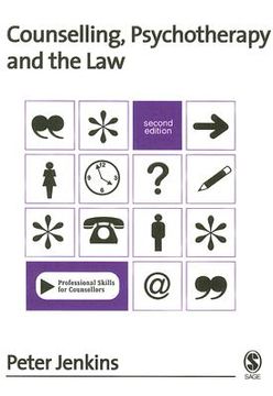 portada Counselling, Psychotherapy and the Law (en Inglés)