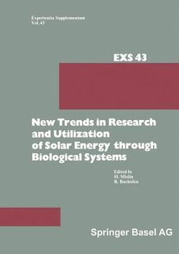 portada New Trends in Research and Utilization of Solar Energy Through Biological Systems (in English)