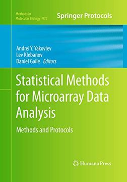 portada Statistical Methods for Microarray Data Analysis: Methods and Protocols (Methods in Molecular Biology, 972) (en Inglés)