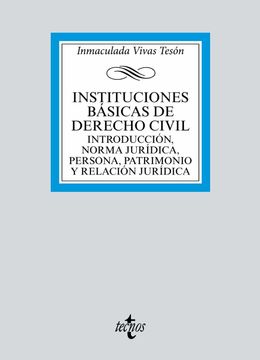 portada Instituciones Básicas de Derecho Civil: Introducción, Norma Jurídica, Persona, Patrimonio y Relación Jurídica