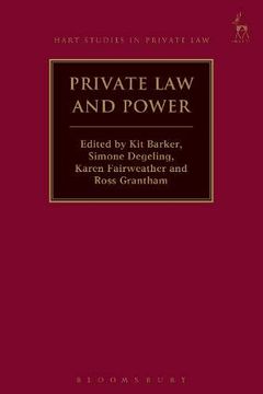 portada Private law and Power (Hart Studies in Private Law) (en Inglés)