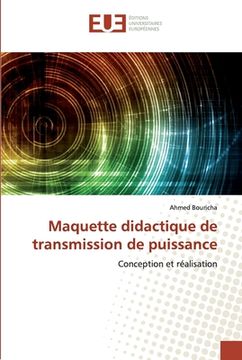 portada Maquette didactique de transmission de puissance (en Francés)