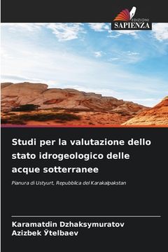 portada Studi per la valutazione dello stato idrogeologico delle acque sotterranee (in Italian)