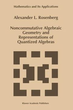 portada noncommutative algebraic geometry and representations of quantized algebras (en Inglés)