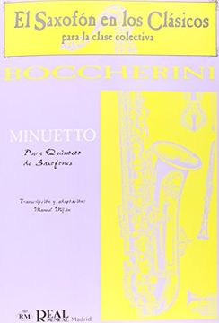 portada Luigi Boccherini: Minuetto para Quinteto de Saxofones (Saxofon en los Clasicos)