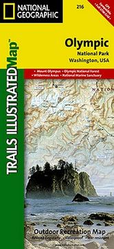 portada olympic national park: trails illustrated - national park maps (en Inglés)