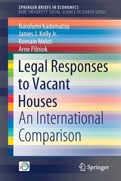 portada Legal Responses to Vacant Houses: An International Comparison (en Inglés)