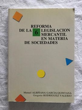 portada Reforma de la Legislación Mercantil en Materia de Sociedades