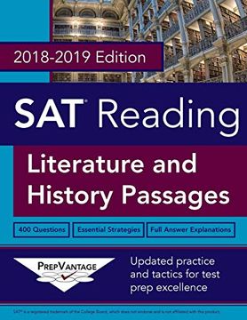 portada Sat Reading: Literature and History, 2018-2019 Edition (en Inglés)