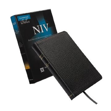 portada Niv Pitt Minion Reference Bible, Black Calf Split Leather, Red-Letter Text, Ni444: Xr 