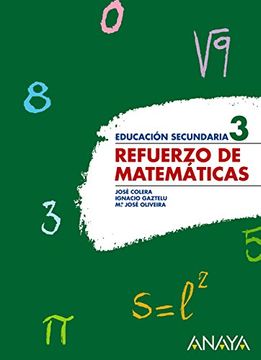 portada Refuerzo De Matemáticas 3