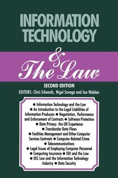 portada Information Technology & the Law (en Inglés)