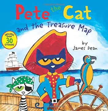 portada Pete the Cat and the Treasure Map (en Inglés)