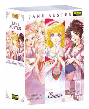 portada Pack Clasicos Manga Jane Austen (Incluye Orgullo y Prejuicio, Emma y Sentido y Sensibilidad)