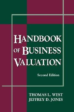 portada handbook of business valuation (in English)