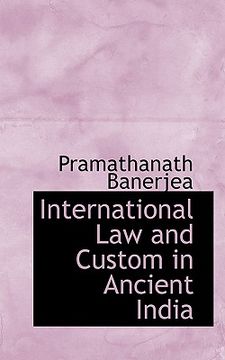 portada international law and custom in ancient india (en Inglés)