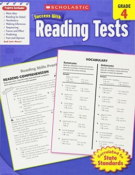 portada Scholastic Success With Reading Tests, Grade 4 (Scholastic Success With Workbooks: Tests Reading) 