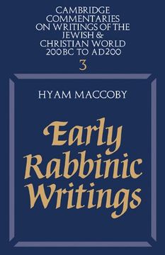 portada Early Rabbinic Writings Paperback (Cambridge Commentaries on Writings of the Jewish and Christian World) (en Inglés)