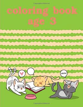portada Coloring Book age 3: A Cute Animals Coloring Pages for Stress Relief & Relaxation (Baby Genius) 