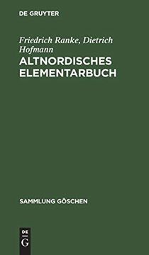 portada Altnordisches Elementarbuch (Sammlung gã Â¶Schen) (German Edition) [Hardcover ] (en Alemán)