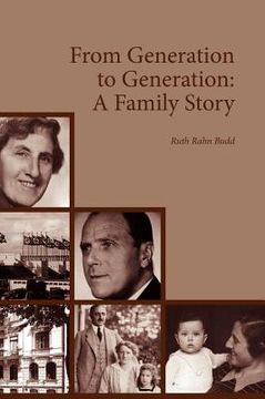 portada from generation to generation: a family story (en Inglés)