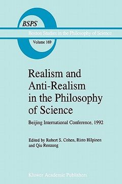 portada realism and anti-realism in the philosophy of science (in English)