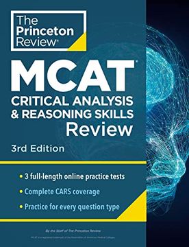 portada Princeton Review Mcat Critical Analysis and Reasoning Skills Review, 3rd Edition: Complete Cars Content Prep + Practice Tests (Graduate School Test Preparation) 